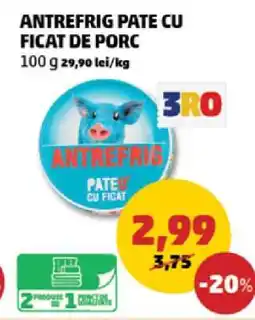 Penny Antrefrig Pate cu Ficat de Porc Ofertă
