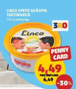 Penny LINCO APETIT Grăsime tartinabilă Ofertă