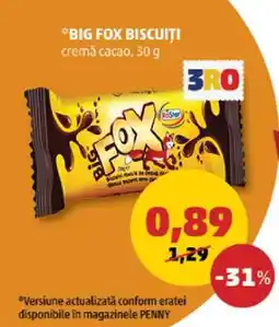 Penny BIG FOX BISCUITI Ofertă