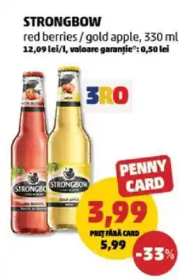 Penny STRONGBOW red berries / gold apple, 330 ml Ofertă