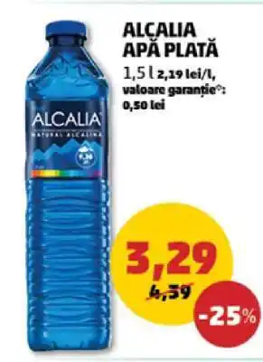 Penny ALCALIA APĂ PLATĂ Ofertă