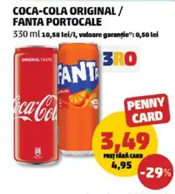 Penny COCA-COLA original/FANTA portocale Ofertă