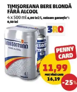 Penny Timișoreana Bere Blondă Fără Alcool Ofertă