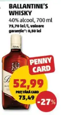 Penny Ballantine's Whisky Ofertă