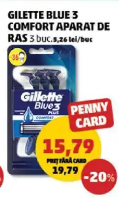 Penny Gilette Blue 3 Comfort Aparat de Ras Ofertă