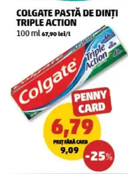 Penny COLGATE PASTĂ DE DINȚI TRIPLE ACTION Ofertă