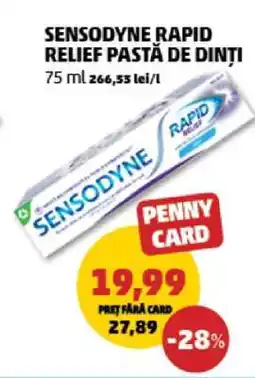 Penny Sensodyne Rapid Relief Pastă de Dinți Ofertă