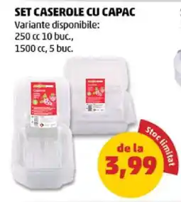 Penny Set Caserole cu Capac Ofertă
