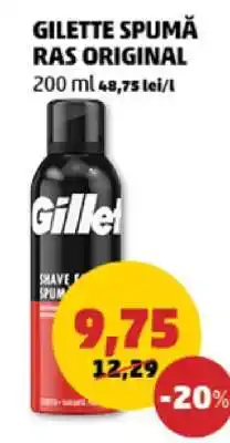 Penny Gilette Spumă Ras Original Ofertă