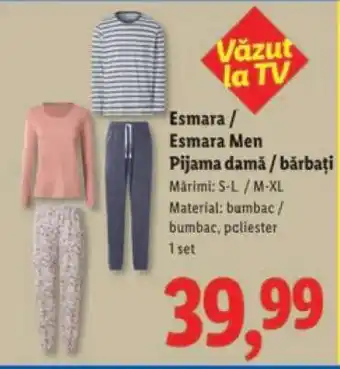 Esmara / Esmara MEN Pijama damă / bărbați