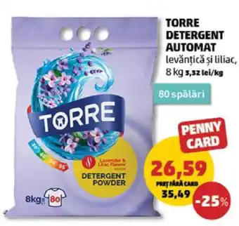Penny TORRE DETERGENT AUTOMAT Ofertă