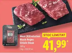 Lidl Meat (R)Evolution Black Angus Sirloin Steak Ofertă