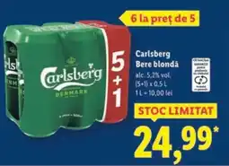 Lidl CARLSBERG Bere blondă Ofertă