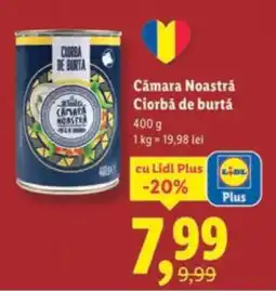 Lidl Cămara Noastră Ciorbă de burtă Ofertă