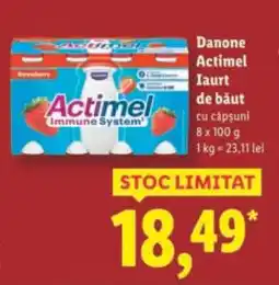 Lidl Danone Actimel Iaurt de băut Ofertă