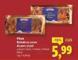 Lidl Pikok Ruladă cu carne de porc și pui Ofertă