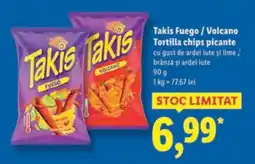 Lidl Takis Fuego / Volcano Tortilla chips picante Ofertă