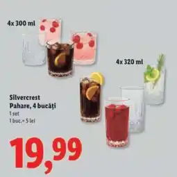Lidl Silvercrest Pahare, 4 bucăți Ofertă