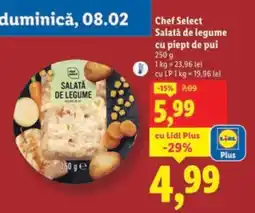Lidl Chef Select Salată de legume cu piept de pui Ofertă