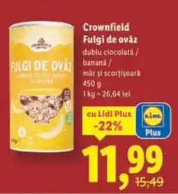 Lidl Crownfield Fulgi de ovăz Ofertă