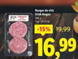 Lidl Burger de vită Irish Angus Ofertă