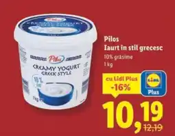 Lidl Pilos Iaurt în stil grecesc Ofertă