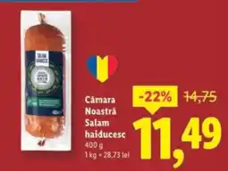 Lidl Cămara Noastră Salam haiducesc Ofertă