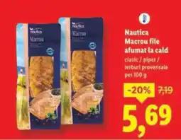 Lidl Nautica Macrou file afumat la cald Ofertă