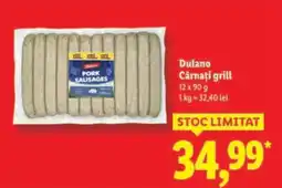 Lidl Dulano Cârnați grill Ofertă