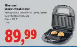 Lidl Silvercrest Sandwichmaker 3 in 1 Ofertă