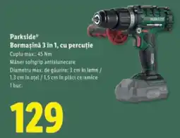 Lidl Parkside Bormașină 3 in 1, cu percuție Ofertă