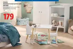 Lidl Livarno Set masă și scaune pentru copii, din lemn Ofertă