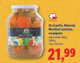 Lidl Să ai poftă, Boierule Murături asortate, cu pepene Ofertă