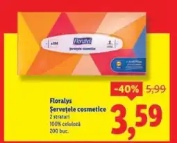 Lidl FLORALYS Șervețele cosmetice Ofertă