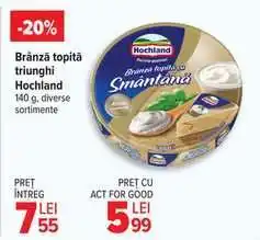 Carrefour Brânză topită triunghi Hochland Ofertă