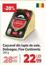 Carrefour Cașcaval din lapte de oaie, Dobrogea, Five Continents Ofertă