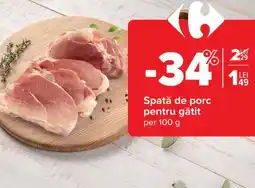 Carrefour Spată de porc pentru gătit Ofertă