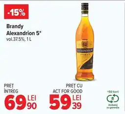 Carrefour Brandy Alexandrion 5 Ofertă