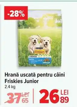 Carrefour Hrană uscată pentru câini Friskies Junior Ofertă