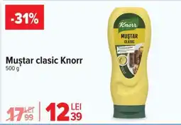 Carrefour Muștar Clasic Knorr Ofertă