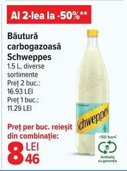 Carrefour Băutură carbogazoasă Schweppes Ofertă