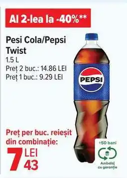 Carrefour Pepsi Cola/Pepsi Twist Ofertă