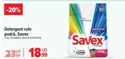 Carrefour Detergent rufe pudră, Savex Ofertă