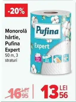 Carrefour Monorolă hârtie, Pufina Expert Ofertă