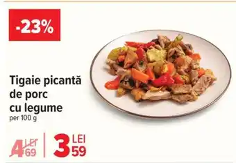 Carrefour Tigaie picantă de porc cu legume Ofertă