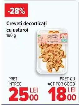 Carrefour Creveți decorticați cu usturoi Ofertă