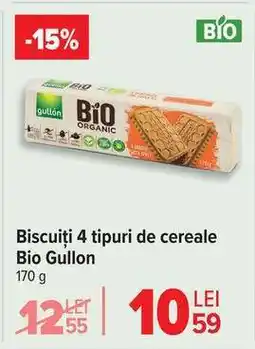Carrefour Biscuiți 4 tipuri de cereale Bio Gullon Ofertă