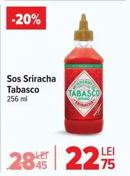 Carrefour Sos sriracha Tabasco Ofertă