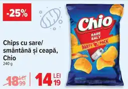 Carrefour Chips cu sare/smântână și ceapă, Chio Ofertă