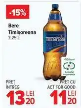 Carrefour Bere Timișoreana 2.25 L Ofertă